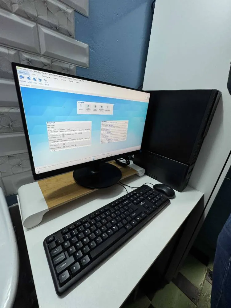 Classic PC station with a sales system