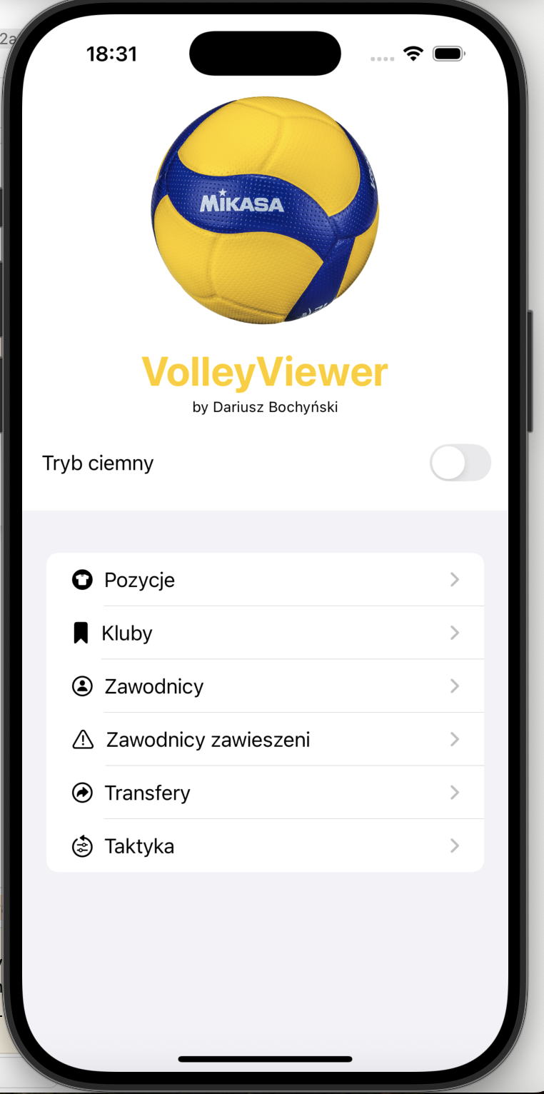 Volleyball Viewer iOS