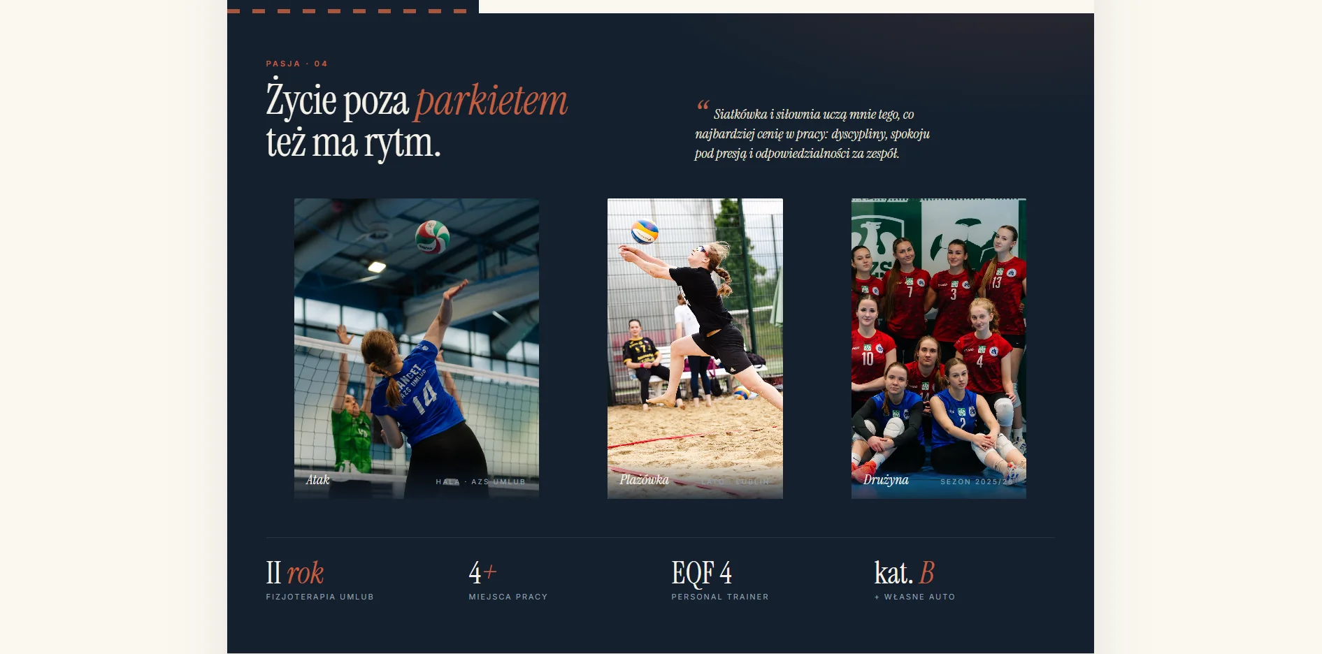 Business-card website - CV
