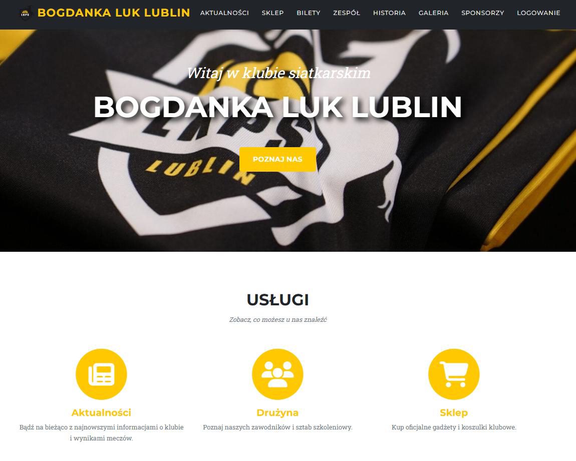 Strona główna systemu Bogdanka LUK Lublin